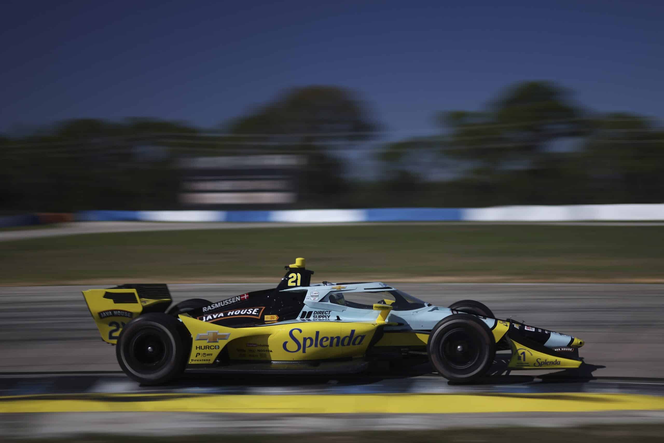 Christian Rasmussen i sin Ed Carpenter Racing #21.
