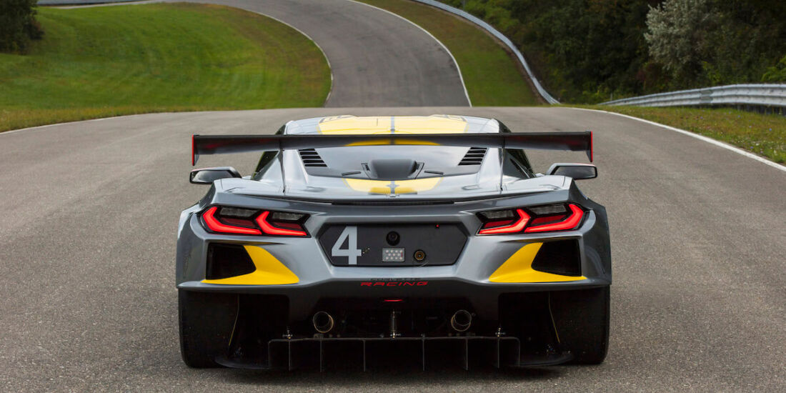 The Corvette C8.R is Chevy’s first mid-engine GTLM race car. The No. 4 car dons a new silver livery, inspired by the color of iconic Corvette concepts. The No. 3 car will feature a traditional yellow color scheme with silver accents.