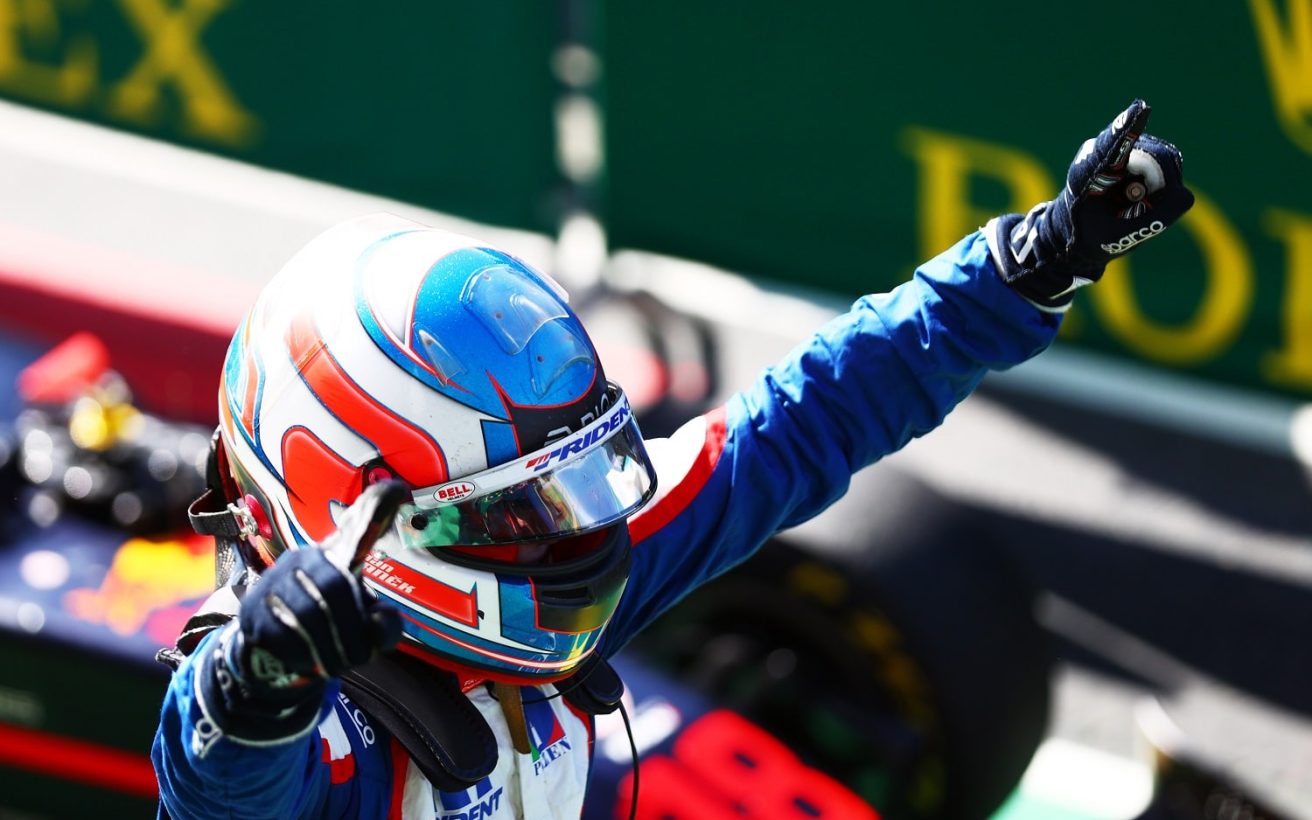 IMOLA, ITALY - APRIL 24: <> during the Round 2:Imola Feature race of the Formula 3 Championship at Autodromo Enzo e Dino Ferrari on April 24, 2022 in Imola, Italy. (Photo by Dan Istitene - Formula 1/Formula Motorsport Limited via Getty Images)