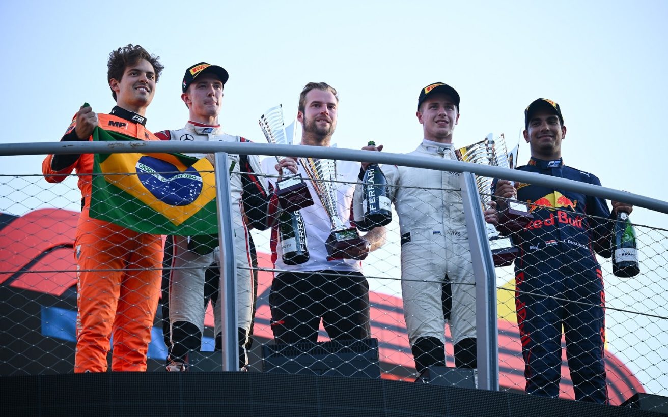 MONZA, ITALY - SEPTEMBER 10: <> during the Round 13:Monza Sprint race of the Formula 2 Championship at Autodromo Nazionale Monza on September 10, 2022 in Monza, Italy. (Photo by Clive Mason/Getty Images)