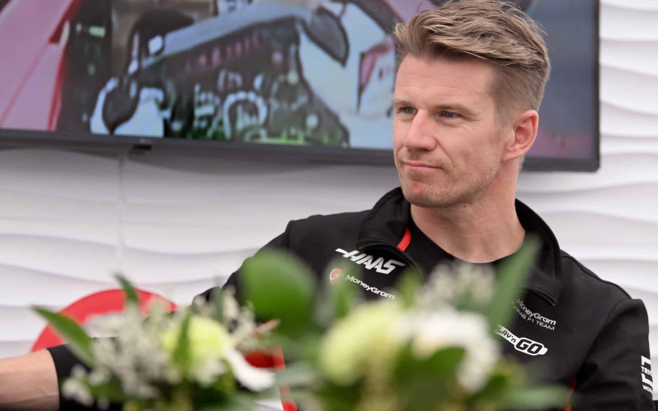 SUZUKA, JAPAN - APRIL 04: Nico Hulkenberg, Haas F1 Team, talks to the press during the Japanese GP at Suzuka on Thursday April 04, 2024 in Suzuka, Japan. (Photo by Mark Sutton / LAT Images)