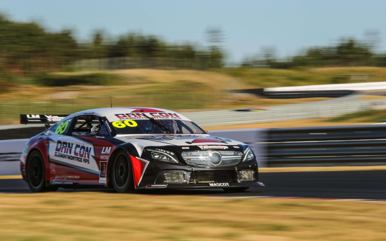 Dennis Lind i LM Racing's DTC-racer på Rudskogen 2018. Foto: Niklas Majgaard