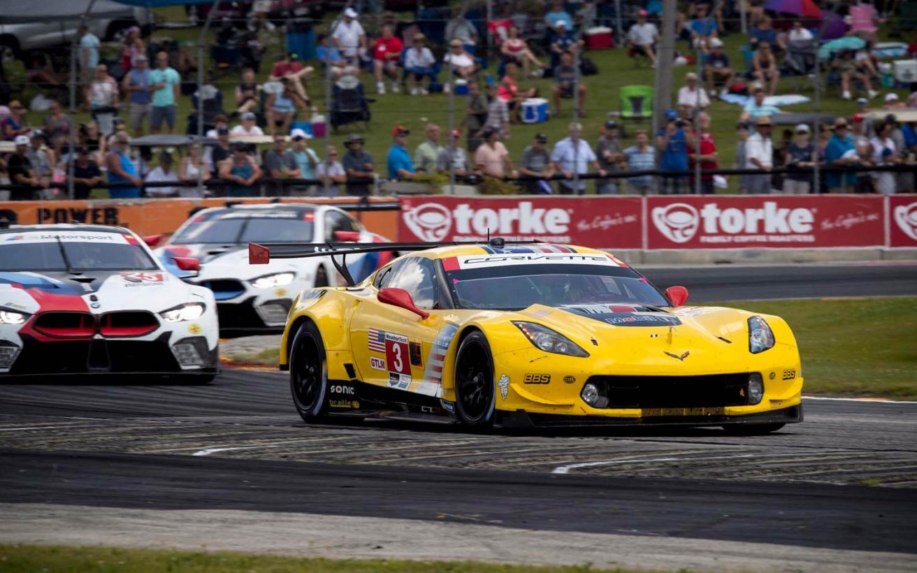 Corvette Racing; IMSA Road Race Showcase at Road America; Elkhart Lake, Wisconsin; August 2-4, 2019; C7.R #3 driven by Jan Magnussen and Antonio Garcia; C7.R #4 driven by Oliver Gavin and Tommy Milner (Richard Prince/Chevrolet photo).