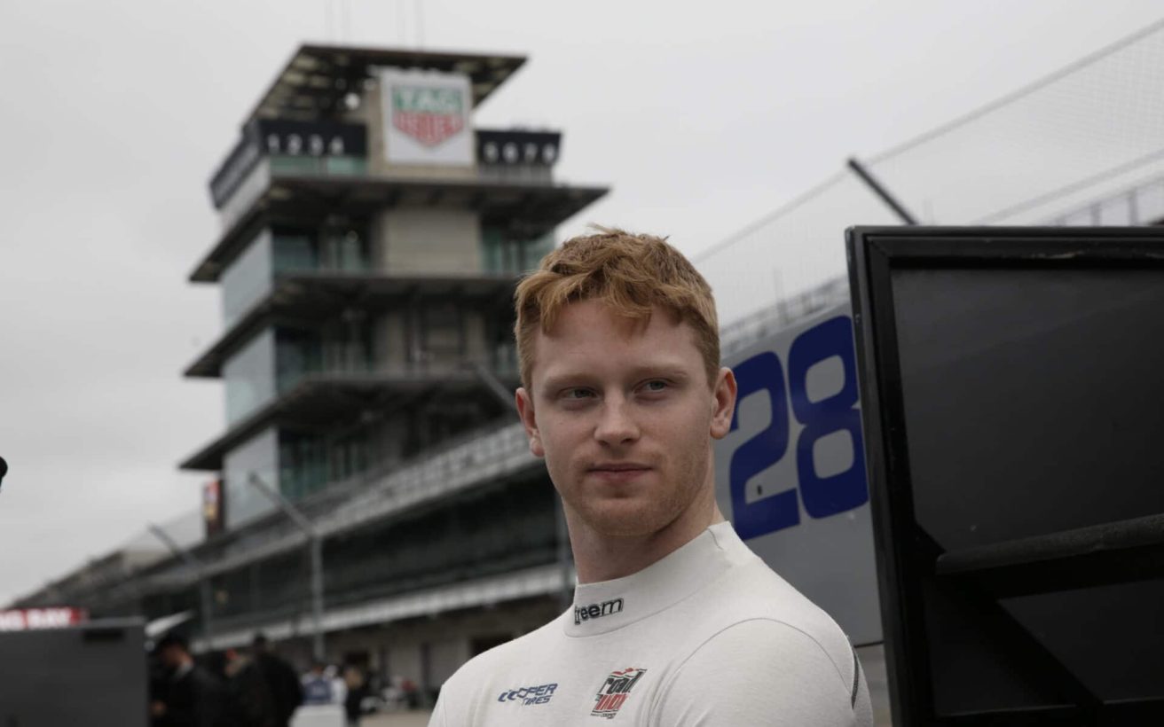 Christian Rasmussen til testdagen med Andretti Autosport i efteråret. Foto: IMS Photography