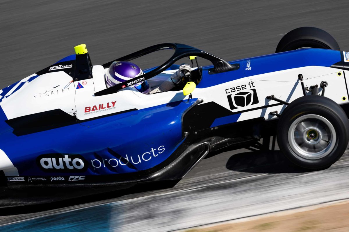 Theodor JENSEN #30, Saintloc Racing. © 2023 Joao Filipe / Dutch Photo Agency. Estoril (PT), SEP 28-OCT 01 2023: F4 Spanish Championship and Eurocup 3 Series 2023 at Circuito Estoril.
