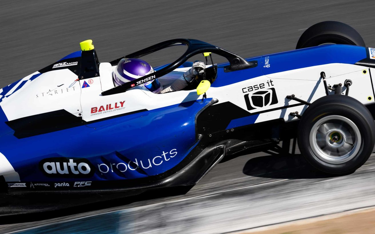 Theodor JENSEN #30, Saintloc Racing. © 2023 Joao Filipe / Dutch Photo Agency. Estoril (PT), SEP 28-OCT 01 2023: F4 Spanish Championship and Eurocup 3 Series 2023 at Circuito Estoril.