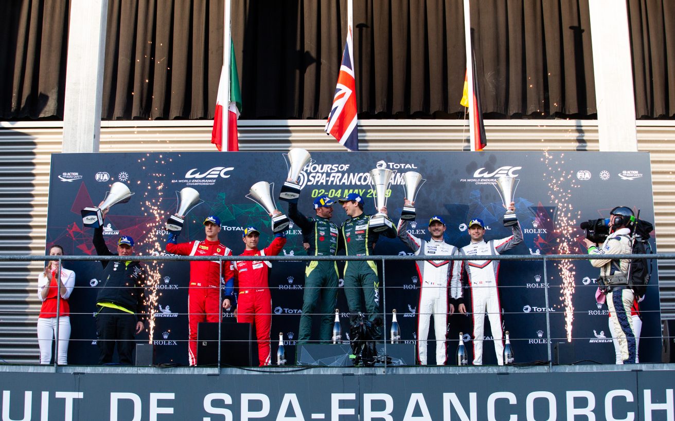 #97 ASTON MARTIN RACING / GBR / Aston Martin Vantage / Alex Lynn (GBR) / Maxime Martin (BEL) - #51 AF CORSE / ITA / Ferrari 488 GTE / James Calado (GBR) / Alessandro Pier Guidi (ITA) -  #92 PORSCHE GT TEAM / DEU / Porsche 911 RSR / Michael Christensen (DNK) / Kevin Estre (FRA) - Total 6h of Spa Francorchamps - Circuit Spa Francorchamps - Stavelot - Belgium -