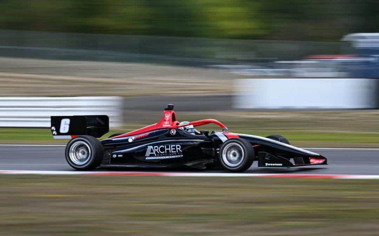 Christian Rasmussen på Portland International Raceway. Foto: James Black/Penske Entertainment