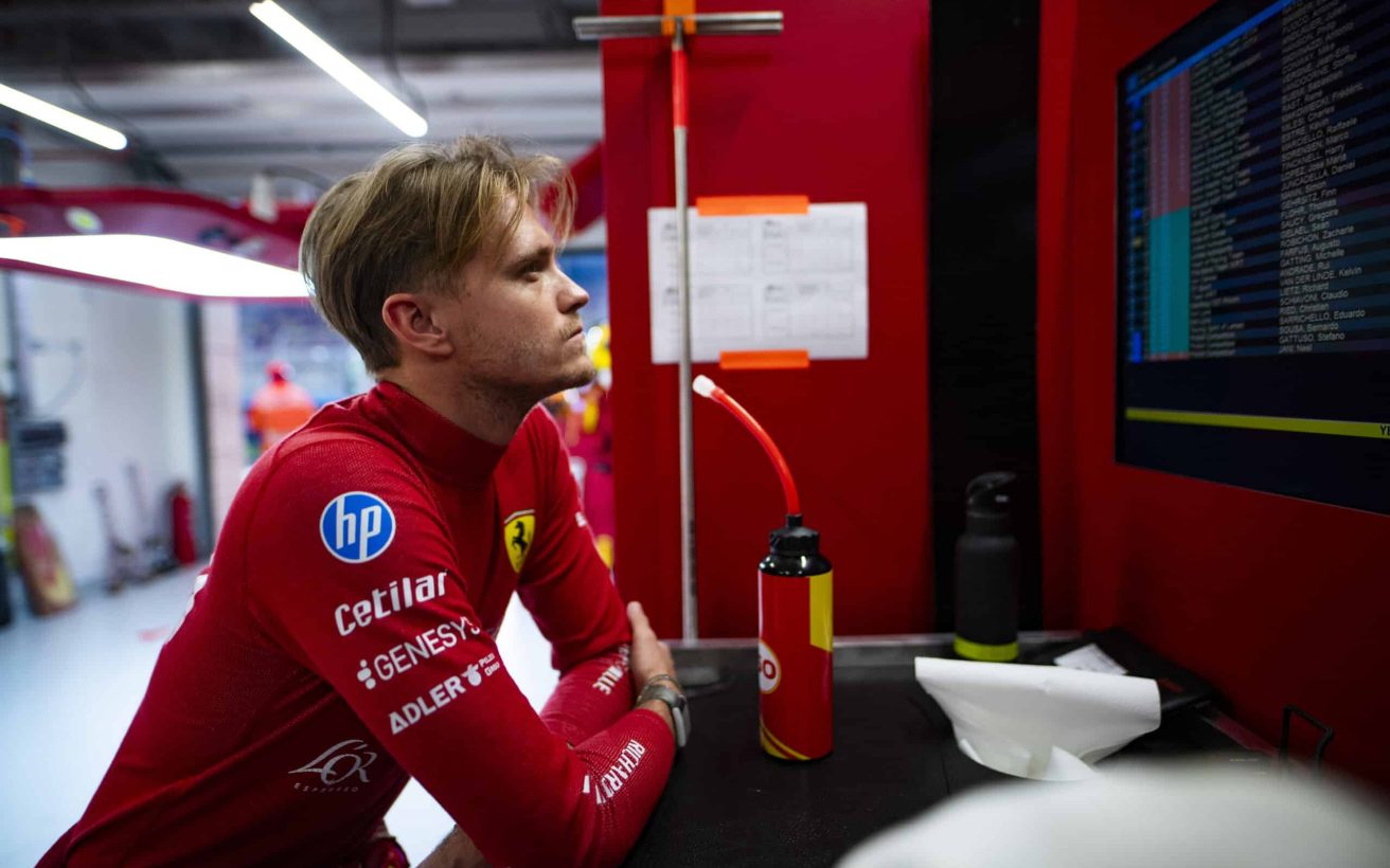NIELSEN Nicklas (dnk), Ferrari AF Corse, Ferrari 499P #50, Hypercar, portrait, garage, box, during the Prologue of the 2025 FIA World Endurance Championship, from February 21 to 22, 2025 on the Losail International Circuit in Lusail, Qatar - Photo Fabrizio Boldoni / DPPI