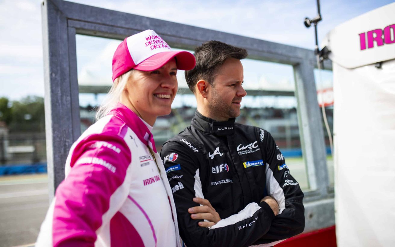 GOUNON Jules (fra), Alpine Endurance Team, Alpine A424 #36, Hypercar, portrait, GATTING Michelle (dnk), Iron Dames, Porsche 911 GT3 R (992) #85, LM GT3, portrait during the 6 Hours of Imola 2025, 2nd round of the 2025 FIA World Endurance Championship, from April 18 to 20, 2025 on the Autodromo Internazionale Enzo e Dino Ferrari in Imola, Italy - Photo Fabrizio Boldoni / DPPI