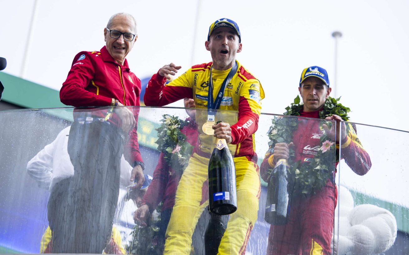 KUBICA Robert (pol), AF Corse, Ferrari 499P, #83, Hypercar, portrait during the 24 Hours of Le Mans 2025, 4th round of the 2025 FIA World Endurance Championship, on June 15, 2025 on the Circuit des 24 Heures du Mans in Le Mans, France - Photo Julien Delfosse / DPPI