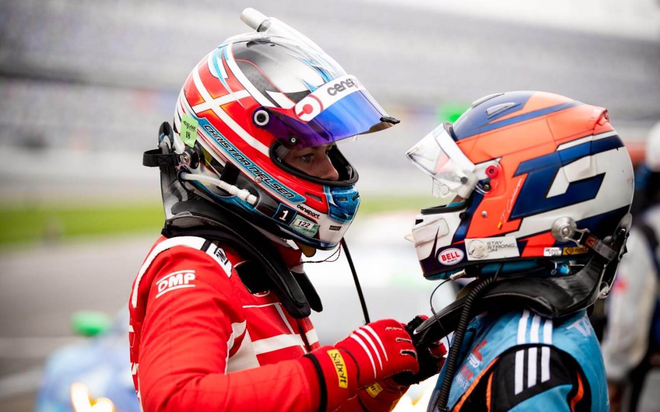 January 2-5, 2020. IMSA Weathertech Series. ROAR Test. #19 GEAR Racing powered by GRT Grasser, Lamborghini Huracan GT3, Christina Nielsen, #19 GEAR Racing powered by GRT Grasser, Lamborghini Huracan GT3, Tati Calderon