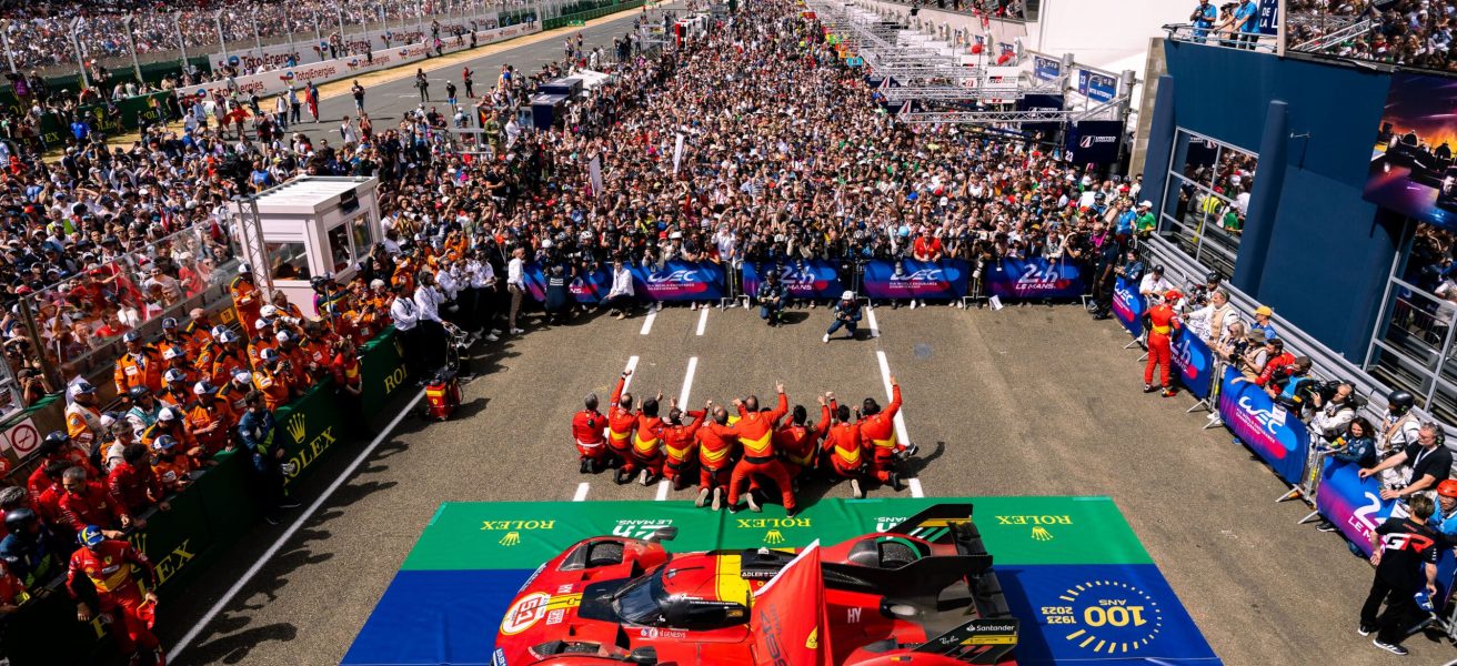 Podium - Team - #51 FERRARI AF CORSE / Ferrari 499P - 24 Hours of Le Mans - Centenary Edition - Circuit de la Sarthe - Le Mans - France -