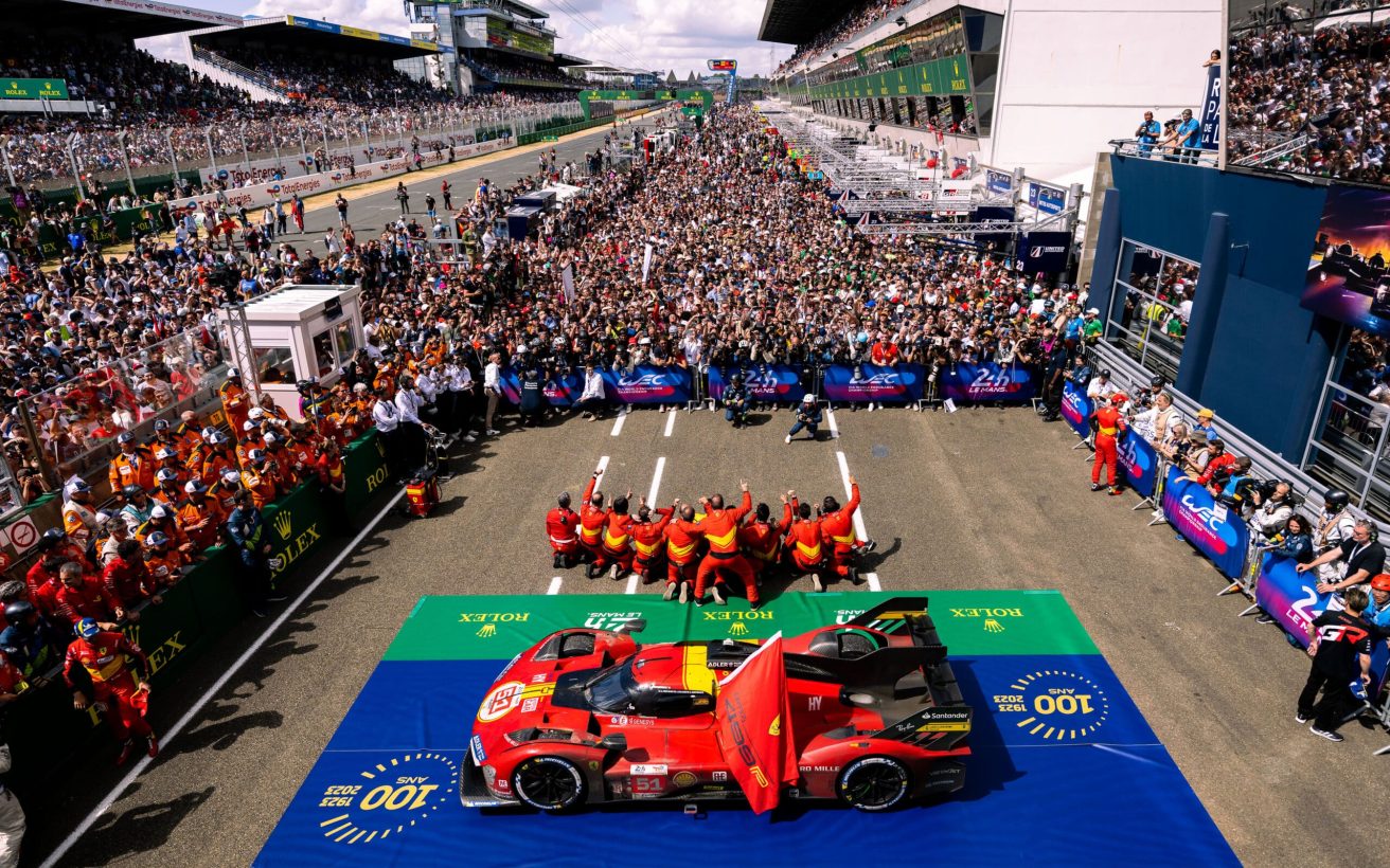 Podium - Team - #51 FERRARI AF CORSE / Ferrari 499P - 24 Hours of Le Mans - Centenary Edition - Circuit de la Sarthe - Le Mans - France -