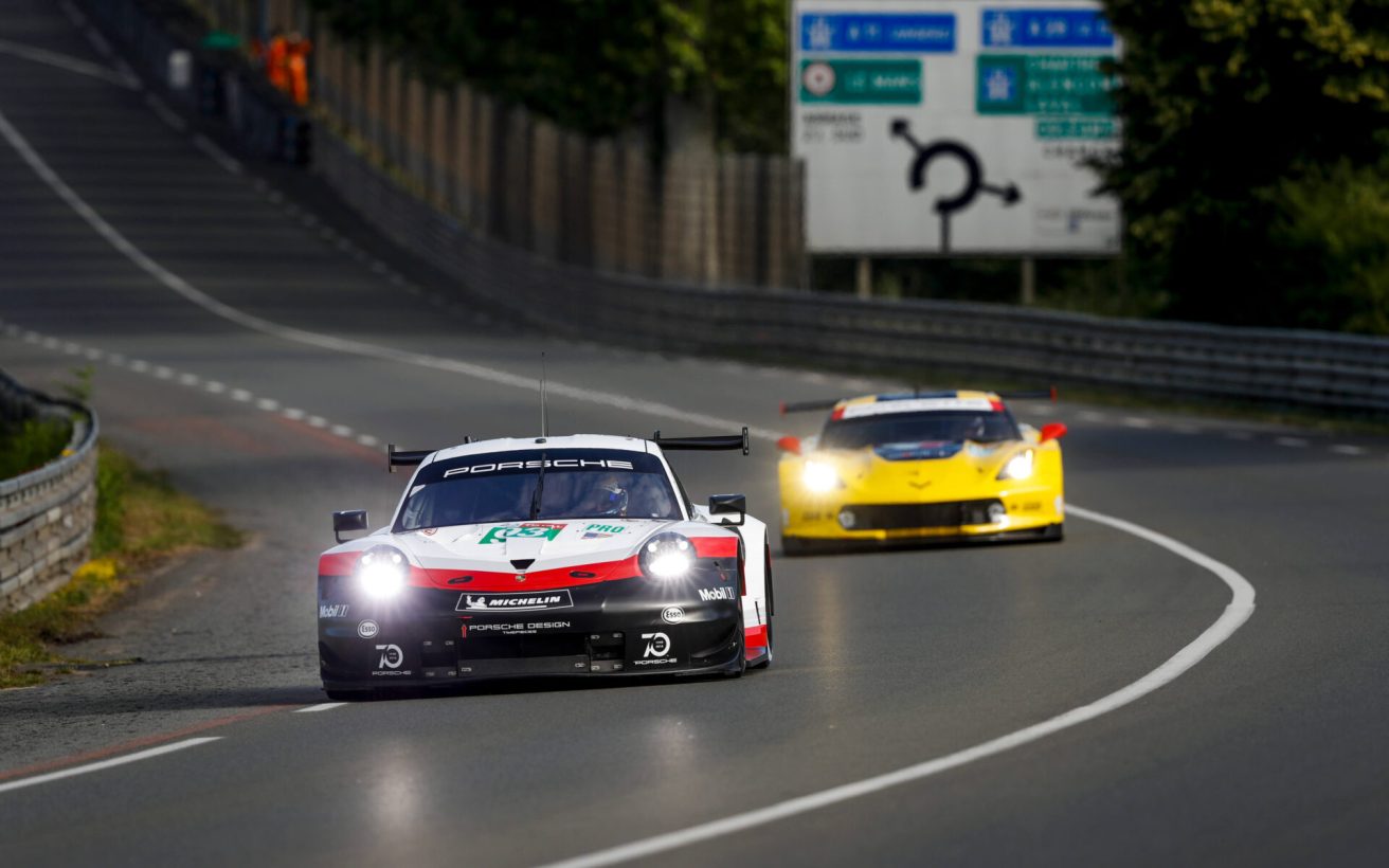 Porsche 911 RSR, Porsche GT Team (93), Nick Tandy (GB), Patrick Pilet (F), Earl Bamber (NZ), Le Mans 2018
Foto: Porsche Motorsport