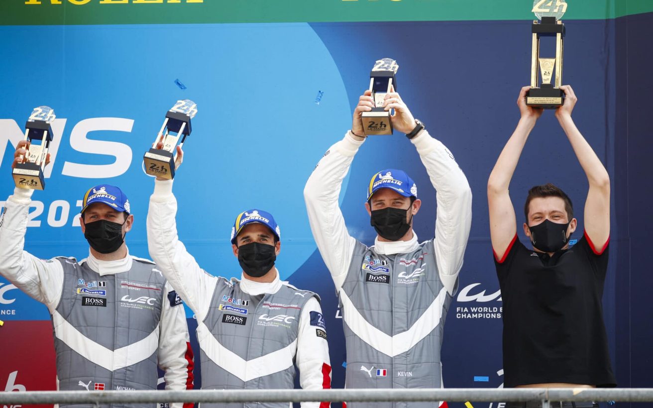 Porsche GT Team (#92), Michael Christensen (DK), Neel Jani (CH), Kevin Estre (F),