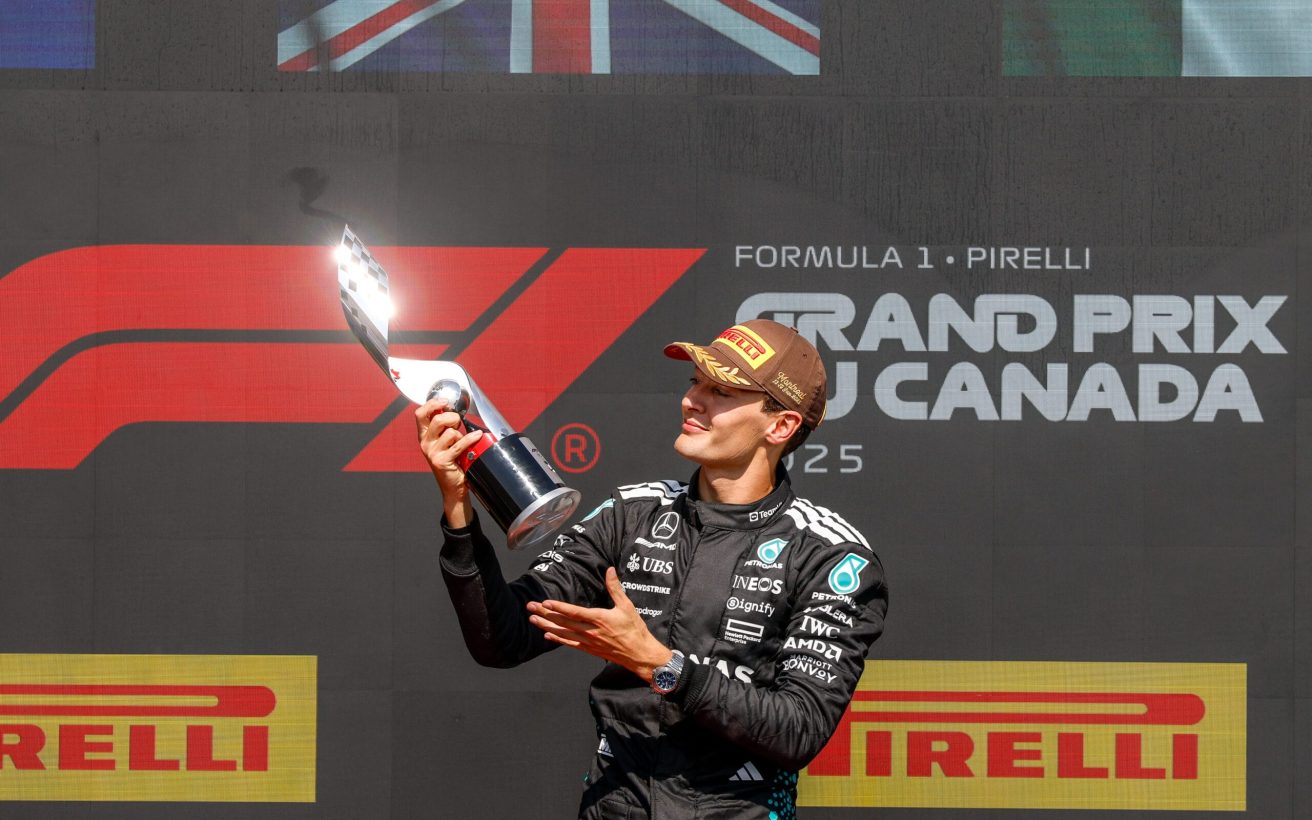 Formel 1 - Mercedes-AMG PETRONAS F1 Team, Großer Preis von Spanien 2025. George Russell 

Formula One - Mercedes-AMG PETRONAS F1 Team, 2025 Spanish Grand Prix. George Russell