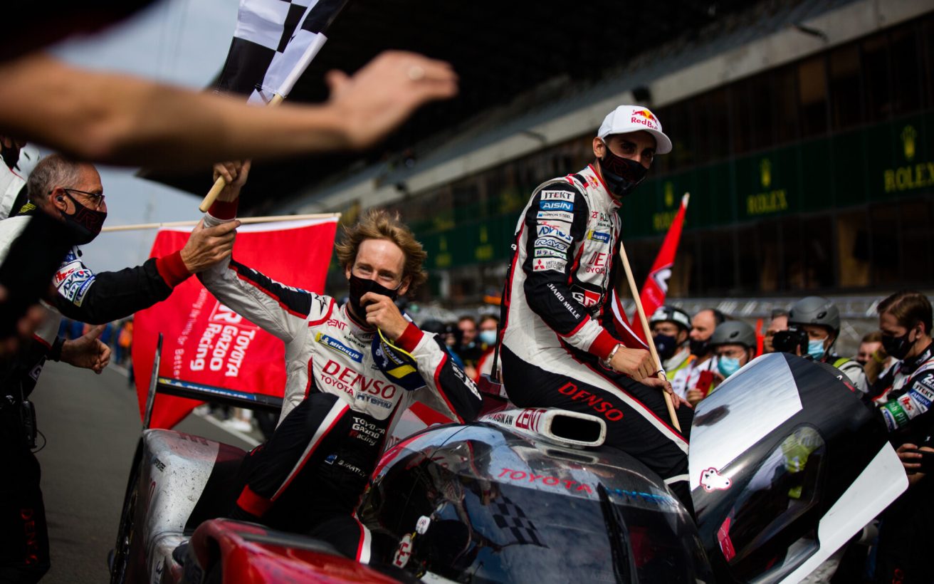 Podium - #7 TOYOTA GAZOO RACING / JPN / Toyota TS050 - Hybrid - Hybrid - 24h of Le Mans - Circuit de la Sarthe - Le Mans - France -