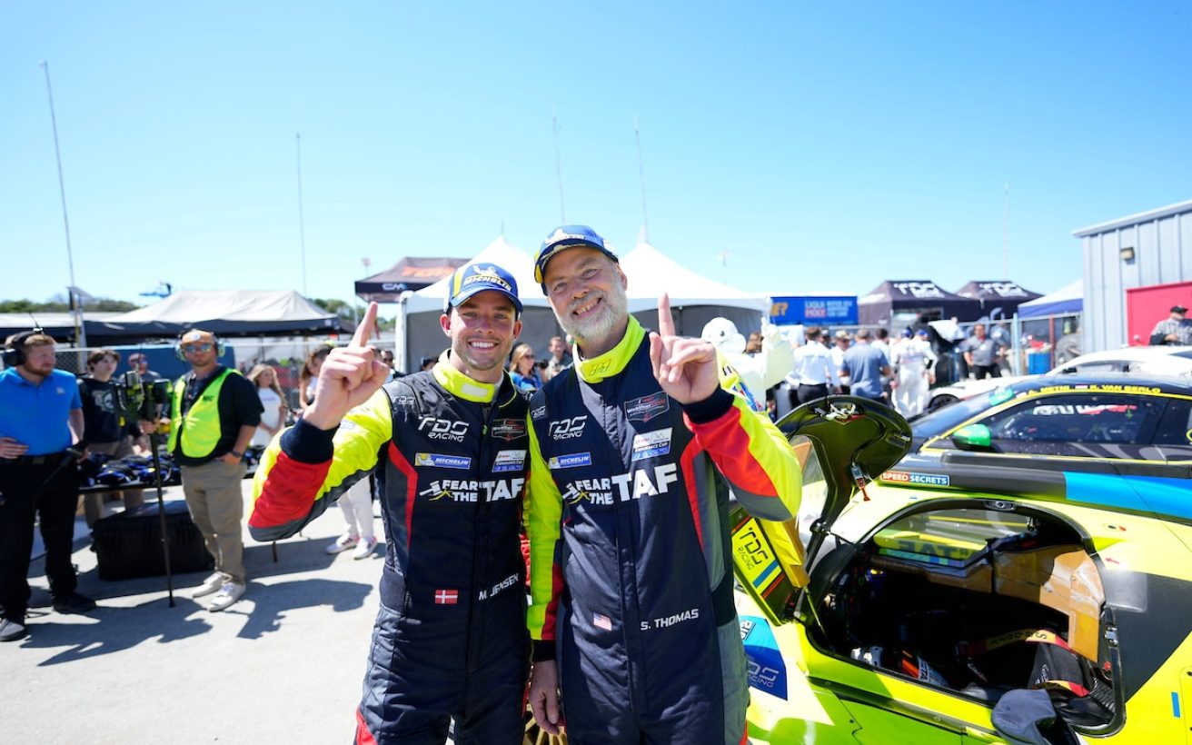 #11: TDS Racing, ORECA LMP2 07, LMP2: Steven Thomas, Mikkel Jensen - podium