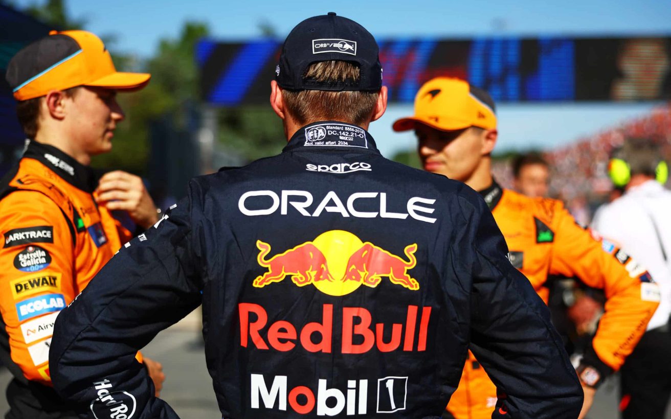 IMOLA, ITALY - MAY 18: Pole position qualifier Max Verstappen of the Netherlands and Oracle Red Bull Racing looks on in parc ferme during qualifying ahead of the F1 Grand Prix of Emilia-Romagna at Autodromo Enzo e Dino Ferrari Circuit on May 18, 2024 in Imola, Italy. (Photo by Mark Thompson/Getty Images) // Getty Images / Red Bull Content Pool // SI202405180423 // Usage for editorial use only //