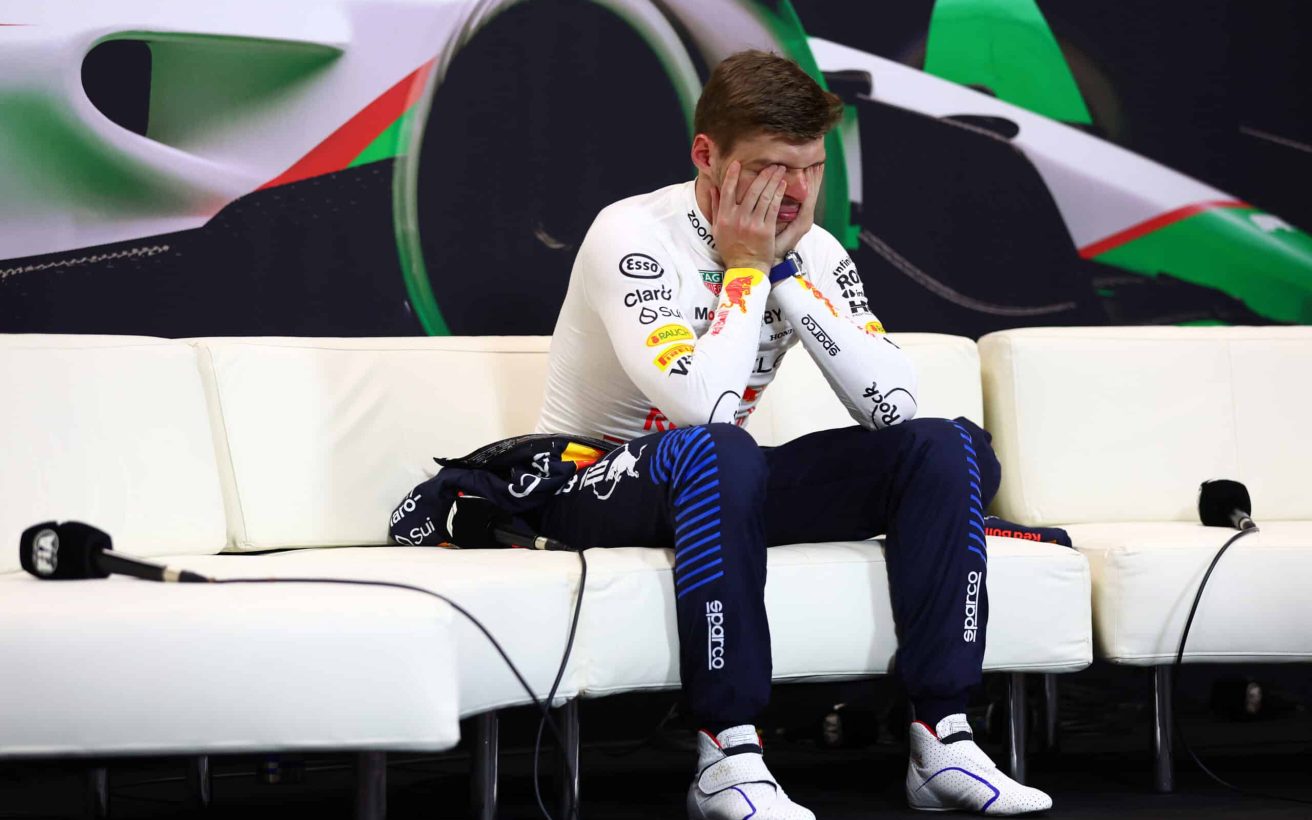 IMOLA, ITALY - MAY 19: Race winner Max Verstappen of the Netherlands and Oracle Red Bull Racing attends the press conference after the F1 Grand Prix of Emilia-Romagna at Autodromo Enzo e Dino Ferrari Circuit on May 19, 2024 in Imola, Italy. (Photo by Bryn Lennon/Getty Images) // Getty Images / Red Bull Content Pool // SI202405190581 // Usage for editorial use only //