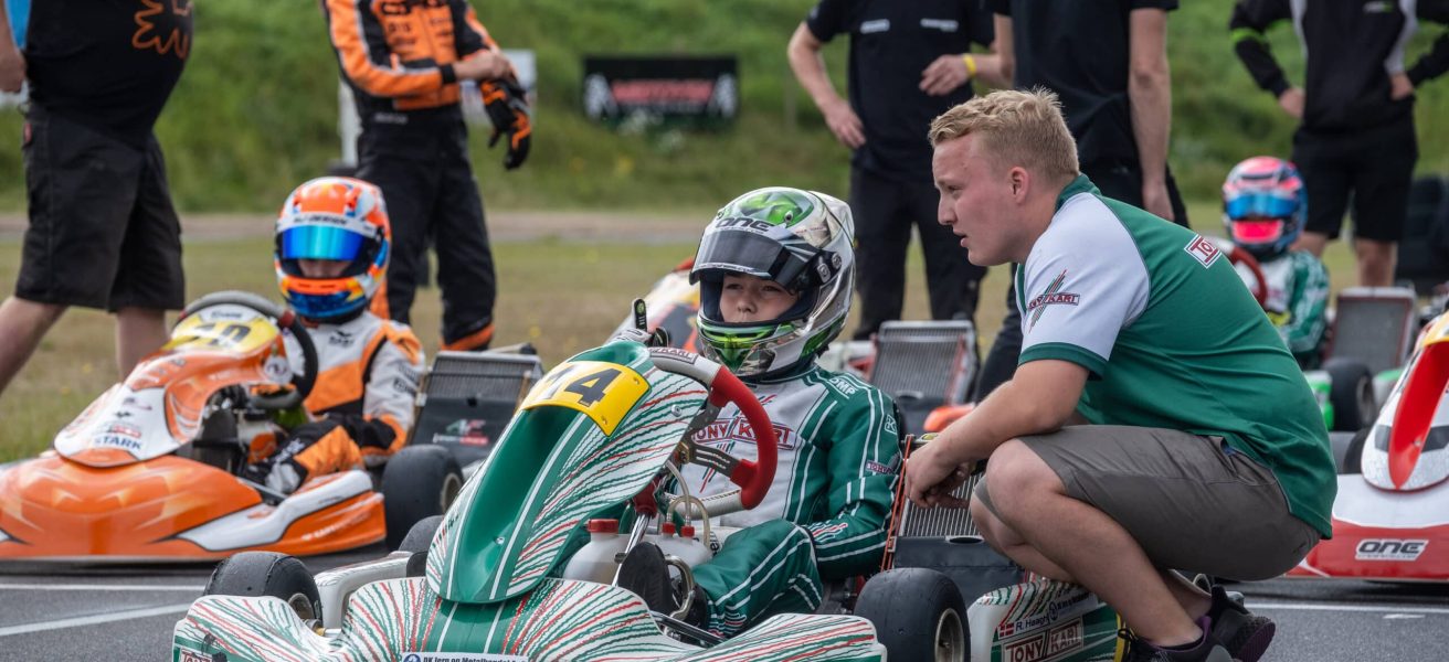 Romeo Haagh klar til start i Ikast. Foto: Niklas Majgaard, Boxengasse.dk/DanishKartingLeague