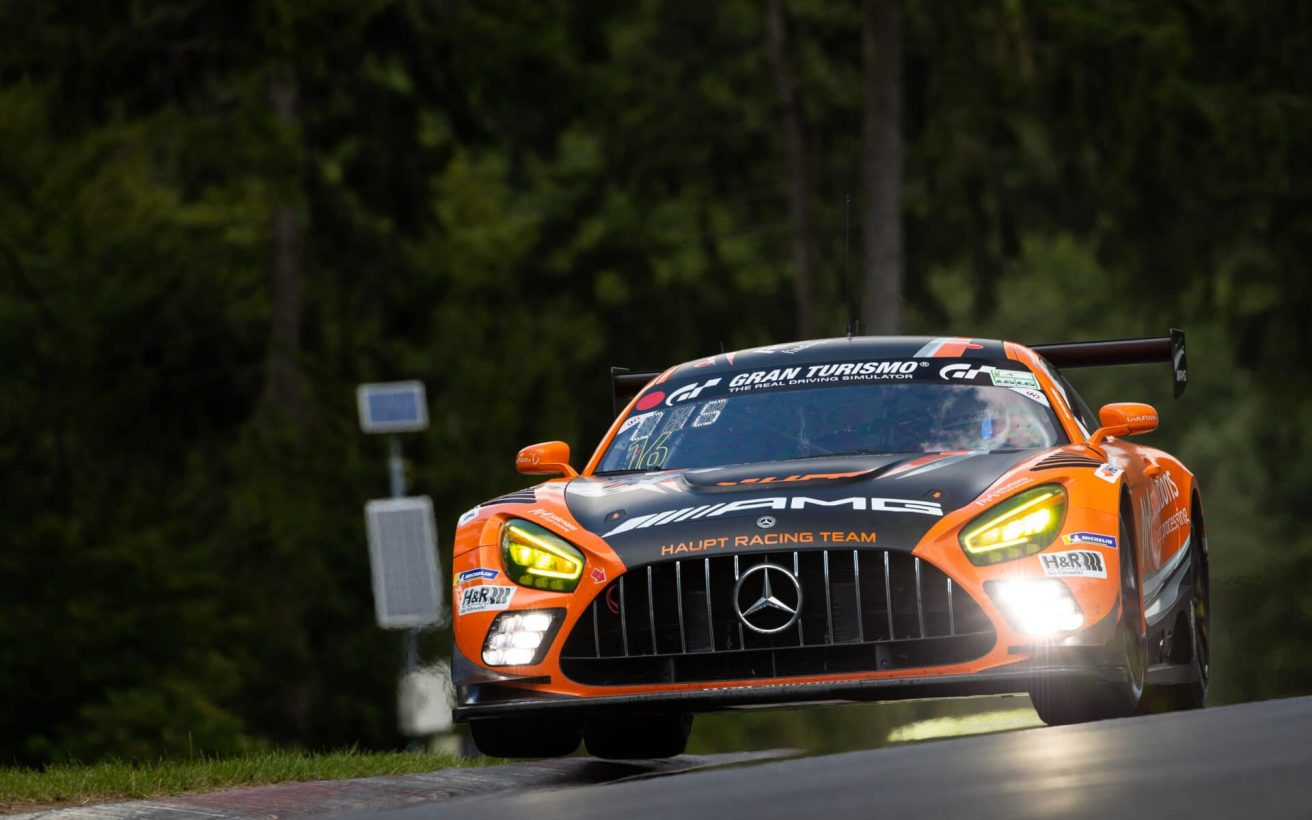 VLN Langstreckenmeisterschaft Nuerburgring 2020, 60. ADAC Reinoldus-Langstreckenrennen (2020-07-11): #16 - Maro Engel, Manuel Metzger, Adam Christodoulou, Luca Stolz (Mercedes-AMG GT3) - SP9 Pro. Foto: Jan Brucke/VLN