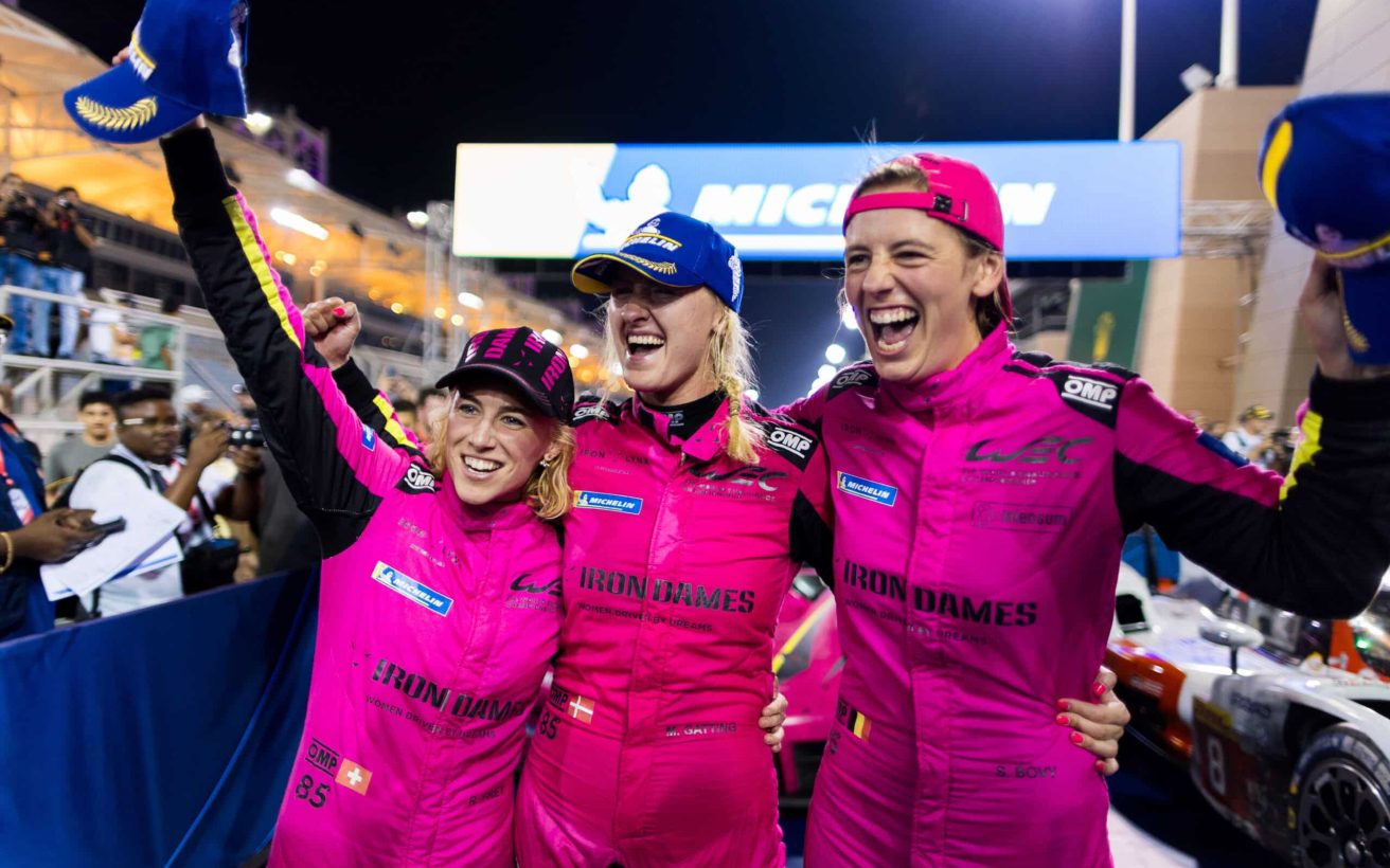 IRON DAMES - Michelle Gatting - IRON DAMES - Rahel Frey (CHE) - IRON DAMES - Sarah Bovy (BEL) - FIA WEC Bapco Energies 8h of Bahrain - Bahrain International Circuit - Sakhir - Bahrain -