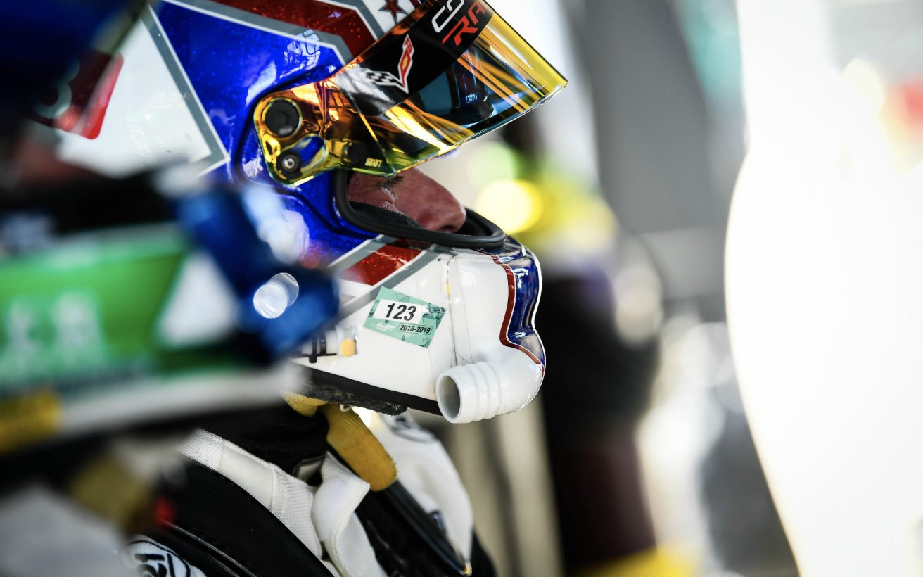 Jan Magnussen at the Roar Before the 24 test for Corvette Racing.